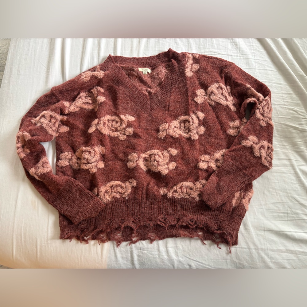 Floral sweater